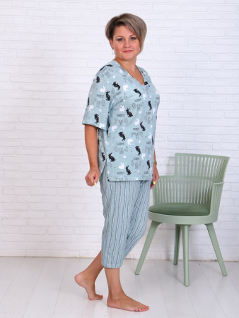 Женские бриджи Зайка / Ментол