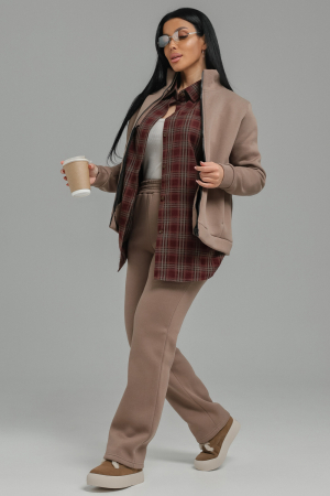 Женский костюм с брюками 74722 / капучино