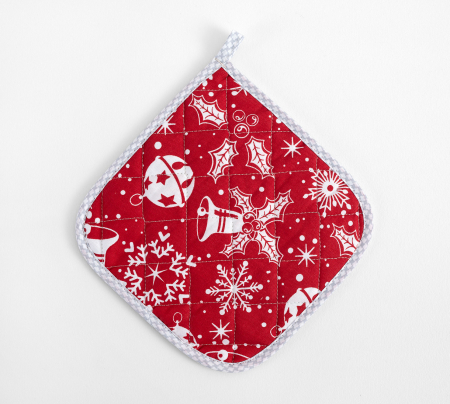 Прихватка рогожка / Снежинки 1