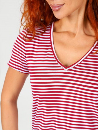 Женская футболка Лимона / Бордовый