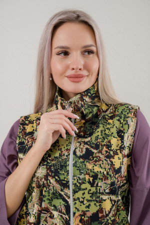 Жилет женский из футера / Клен