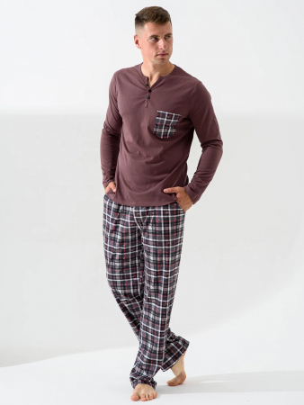 Мужская пижама "Горец" 1097-К / Коричневый