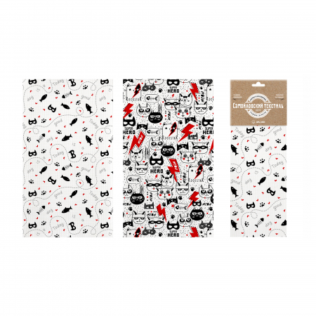 Набор вафельных полотенец "Самойловский Текстиль" Cat Hero