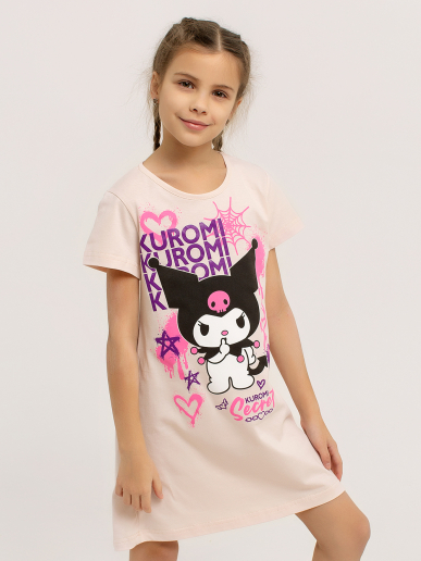 Детская сорочка "Kuromi" арт. дк314роз / Розовый