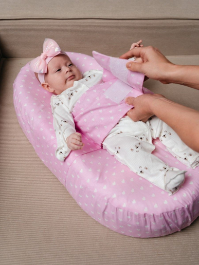 Подушка c эффектом памяти «Baby-Люлька» / сердечки