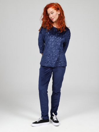 Женский костюм Вениса-Жаккард / синий