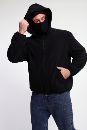 Мужское худи 36992 / черный