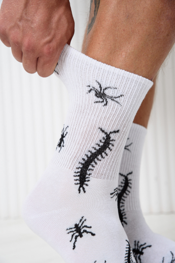 Носки стандарт мужские Сороконожка (набор 2 пары) / белый