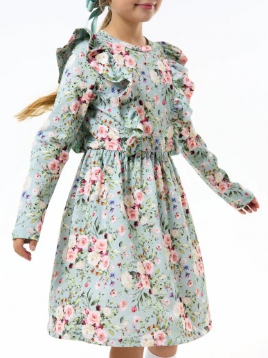 Детское платье "Красотка" / Цветы на ментоле