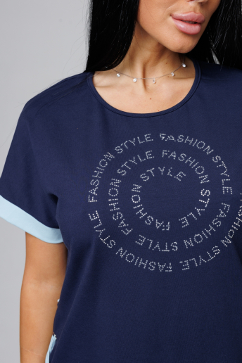 Женский костюм с бермудами 2150 / Синий