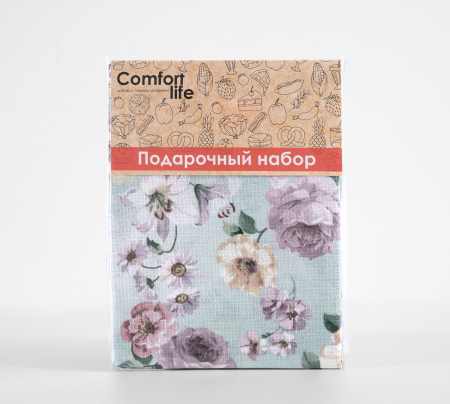 Полотенце вафельное кухонное / Под цветом розы 1