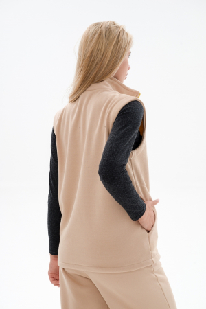 Жилет женский из футера / Латте