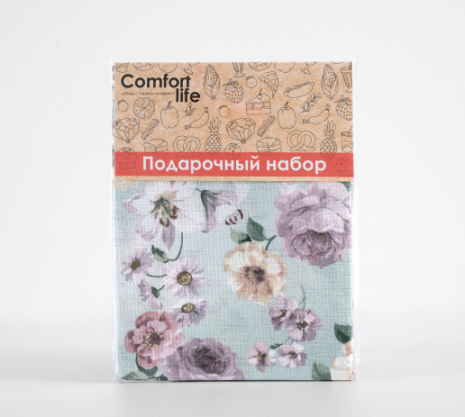 Полотенце вафельное кухонное / Под цветом розы 1