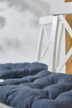 Кухонная подушка на стул (габардин) арт.GB40 / Графит