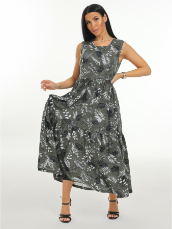 Женский сарафан Нежность / Темно-зеленый