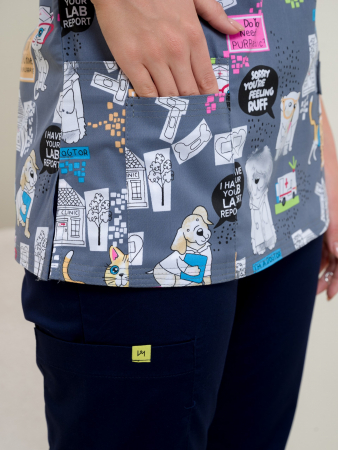 Рубашка медицинская женская М-281(ST15) Элит-145 / Стрейч