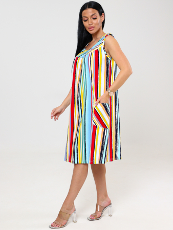 Женский сарафан ВЕРТИКАЛЬ СК-418 / Красная полоса