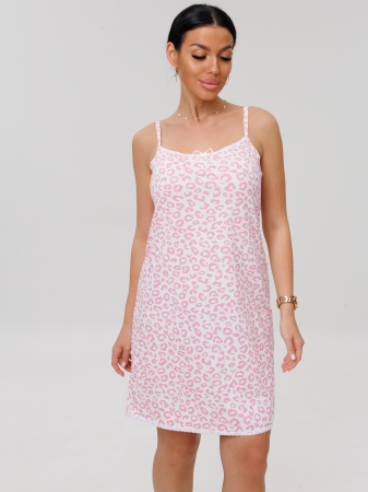 Женская сорочка Сор-96(К) / Розовый (леопард)