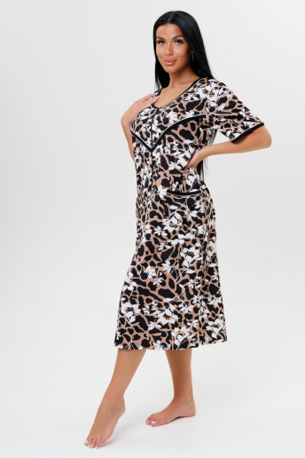 Женский халат 2177 / Коричневый