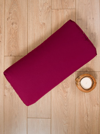 Болстер прямоугольный для йоги "Релакс" / бордо