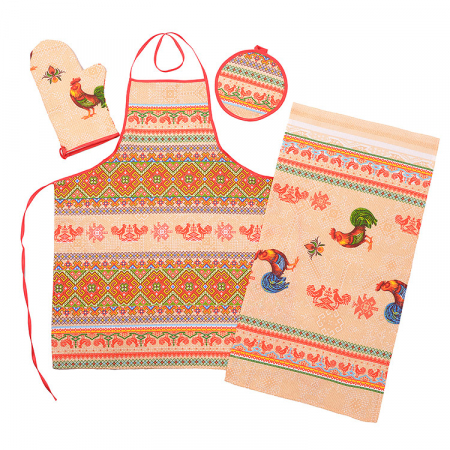 Набор кухонный 4 предмета рогожка / ФПРП