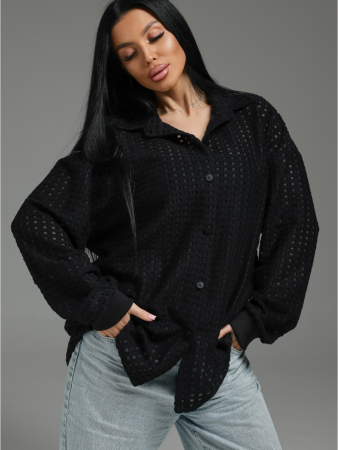 Женская рубашка Стелла / Черный