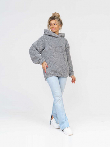 Женская толстовка мод.1770/4 (оверсайз) / Светло-серый