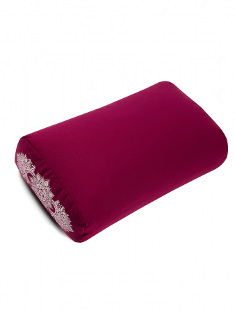 Болстер прямоугольный для йоги "Релакс" / бордо