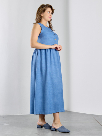Женское платье "Женский каприз-1" / синий