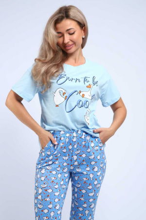 Женская пижама 20522 / голубой