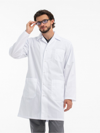Халат медицинский мужской 65.0 / Белый