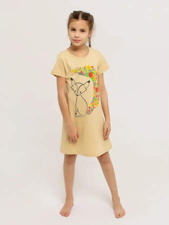 Детская сорочка "Лиса с хвостом" арт. дк310бж