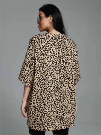 Женская футболка Ирбис / Бежевый