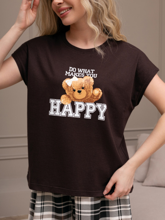 Женский костюм Мишель-5 КЖ-130 / коричневый