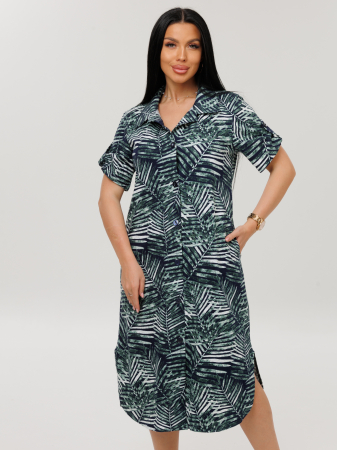 Женский халат Х-105(К) / Зеленый (папоротник)