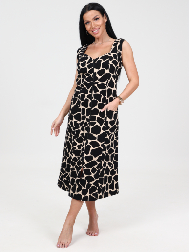 Женский сарафан ШИРОКАЯ БРЕТЕЛЬ СК-563 / Жираф