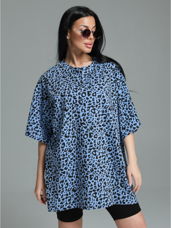 Женская футболка Ирбис / Голубой