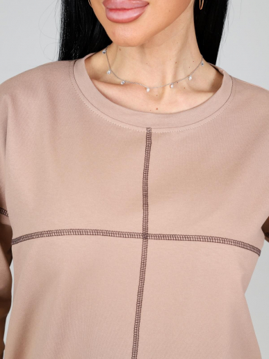 Женский свитшот Николет / бежевый