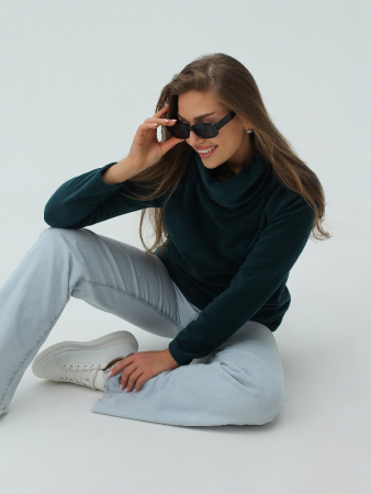 Женская толстовка Гретта / Изумруд