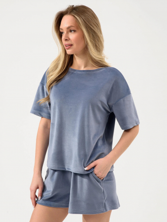 Женский костюм "Милана" (шорты) 2158-В / Индиго