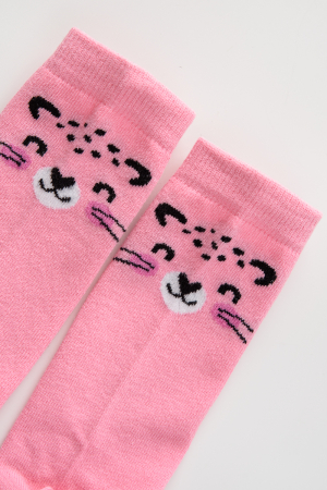 Детские гольфы Пантера (набор 2 пары) / розовый