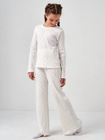 Детская пижама "Ажурные сны" длинный рукав