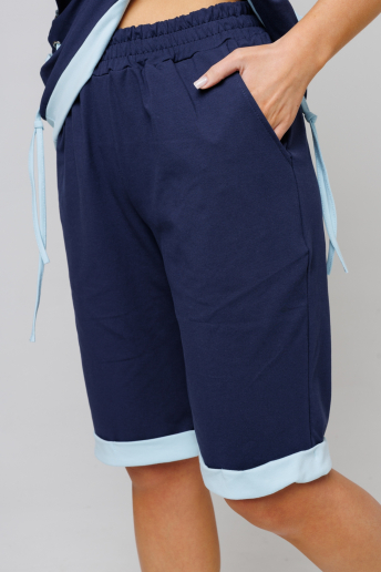 Женский костюм с бермудами 2150 / Синий