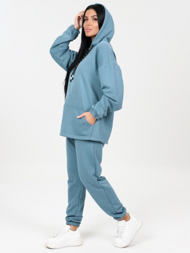 Костюм женский Домиан / серо-голубой