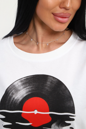 Женская футболка 85664 / белый