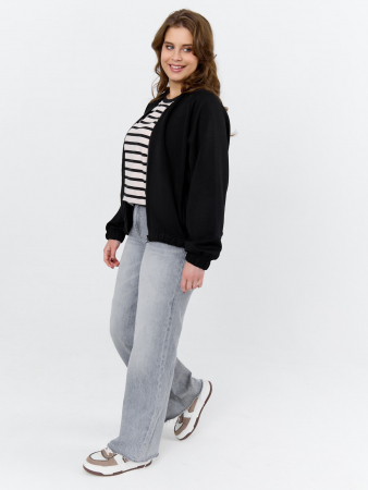 Женский бомбер Нео-1 БО-004 / чёрный