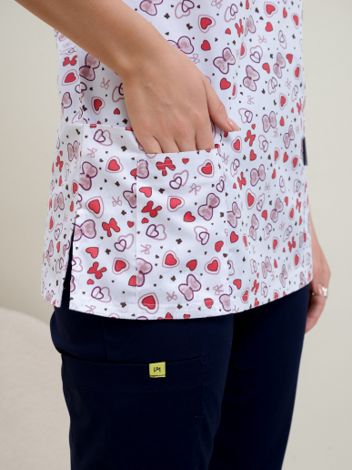 Рубашка медицинская женская М-281(ST13) Элит-145 / Стрейч