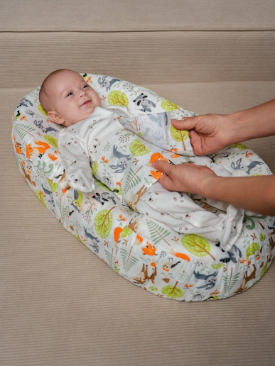 Подушка c эффектом памяти «Baby-Люлька» / лесная полянка