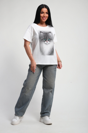 Женская футболка 85667 / белый