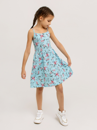 Детский сарафан "Кокетка" арт. дк169г / Голубой